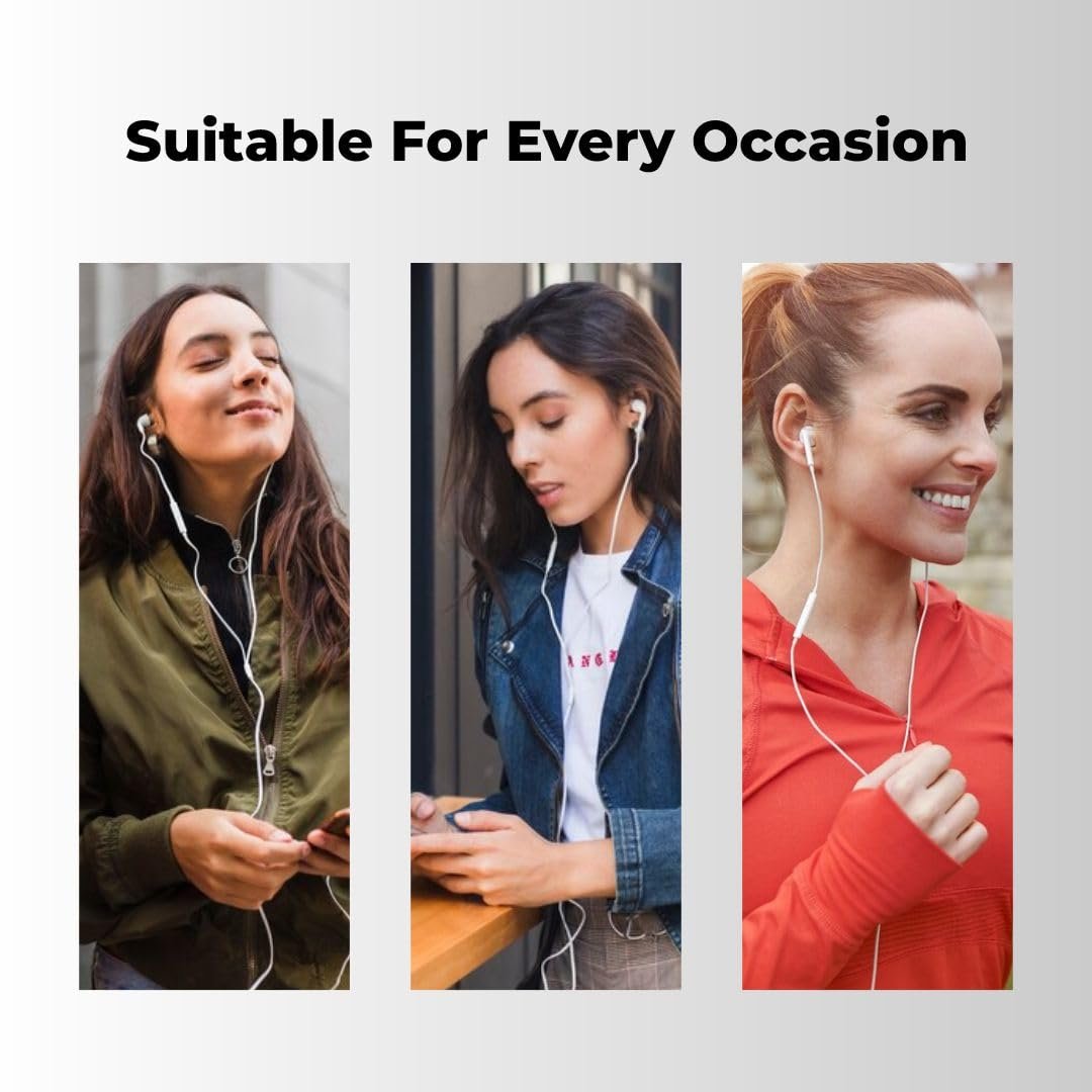 Limitless Earphones with TYPE - C Connector Built-in Microphone & Volume Control