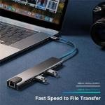 Limitless Multi-Functional 8 in 1 Hub USB 3.1 Type C For 4K HDMI, PD Power Delivery, USB-C, Ethernet, 2 USB, SD/TF Card Reader Compatible with Mac Book Pro XPS and More Type C Devices