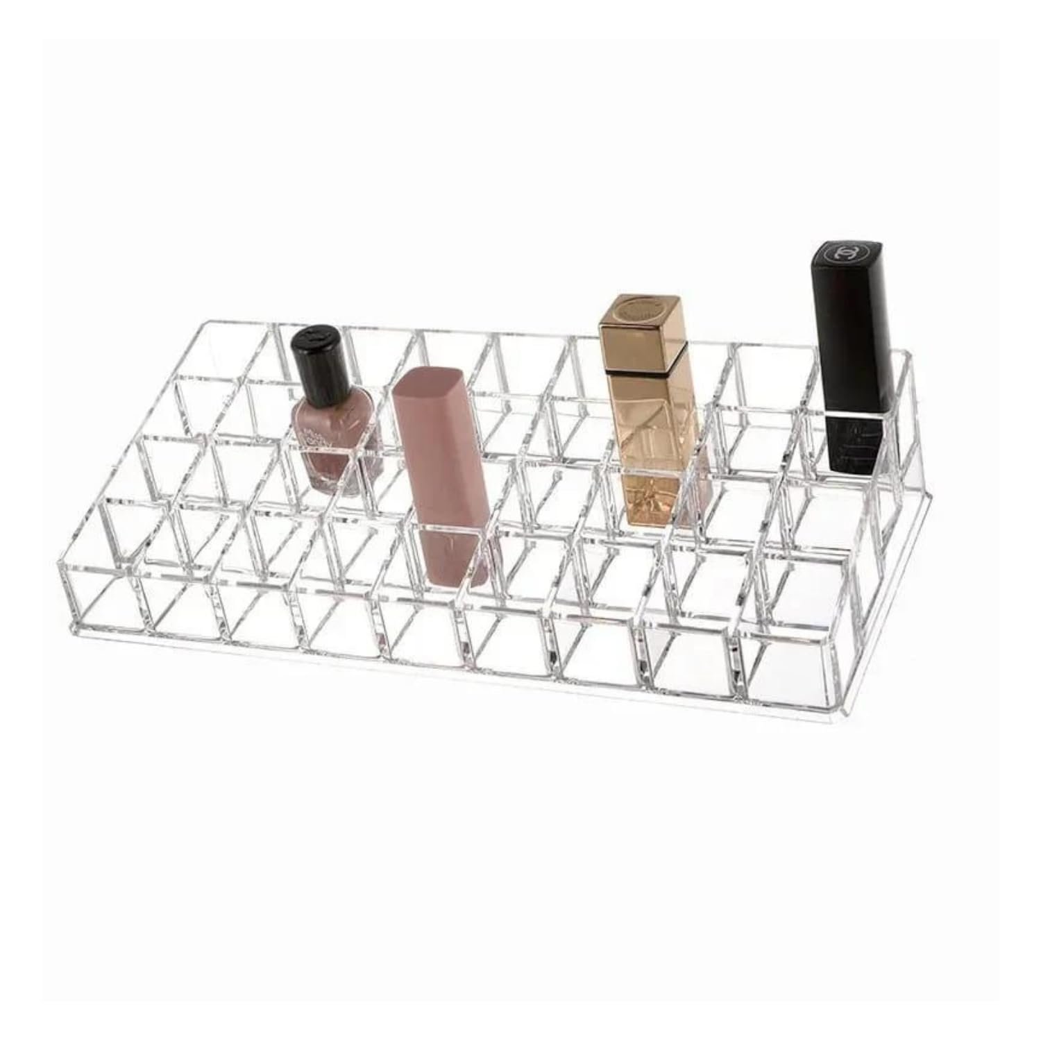 Limitless Makeup Organiser Storage Nail Polish Holder Lipstick Cosmetic Storage Box Stand Acrylic Display Lipliner Mascara Eyeliner Essential Oil Vanity Organiser