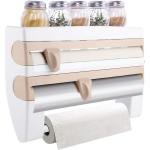 Limitless Foil Paper Dispenser and Cutter, Towel Holder, Spice Rack, ABS Plastic, Easy Installation with Screws or 3M Adhesive, Tissue Roll Holder, Cling Film Cutter, Kitchen Organizer Set