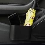 Limitless 1L Car Interior Storage Box, Trash Can Mini, Push Tray Garbage Box, Door Seat Clip Holder Trash Bin Push Can Mini Tray Dustbin Automotive Accessories Stand Holder, Black