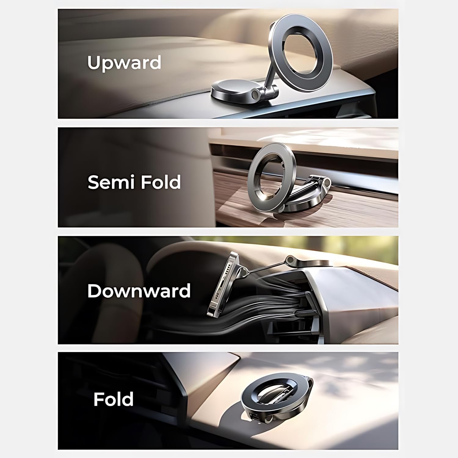 Limitless Magnetic Phone Holder, Car Mount, Dashboard Mobile Holder, Black Dashboard Mobile Holder for Car for Samsung for iPhone 15 14 Pro Max Plus and Smartphones