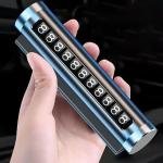 Limitless Universal Temporary Car Parking Card Rotate Car Parking Accessories for Car Auto Accessories Flip Temporary Phone Number Plate Metal Dash Board Inside The Car