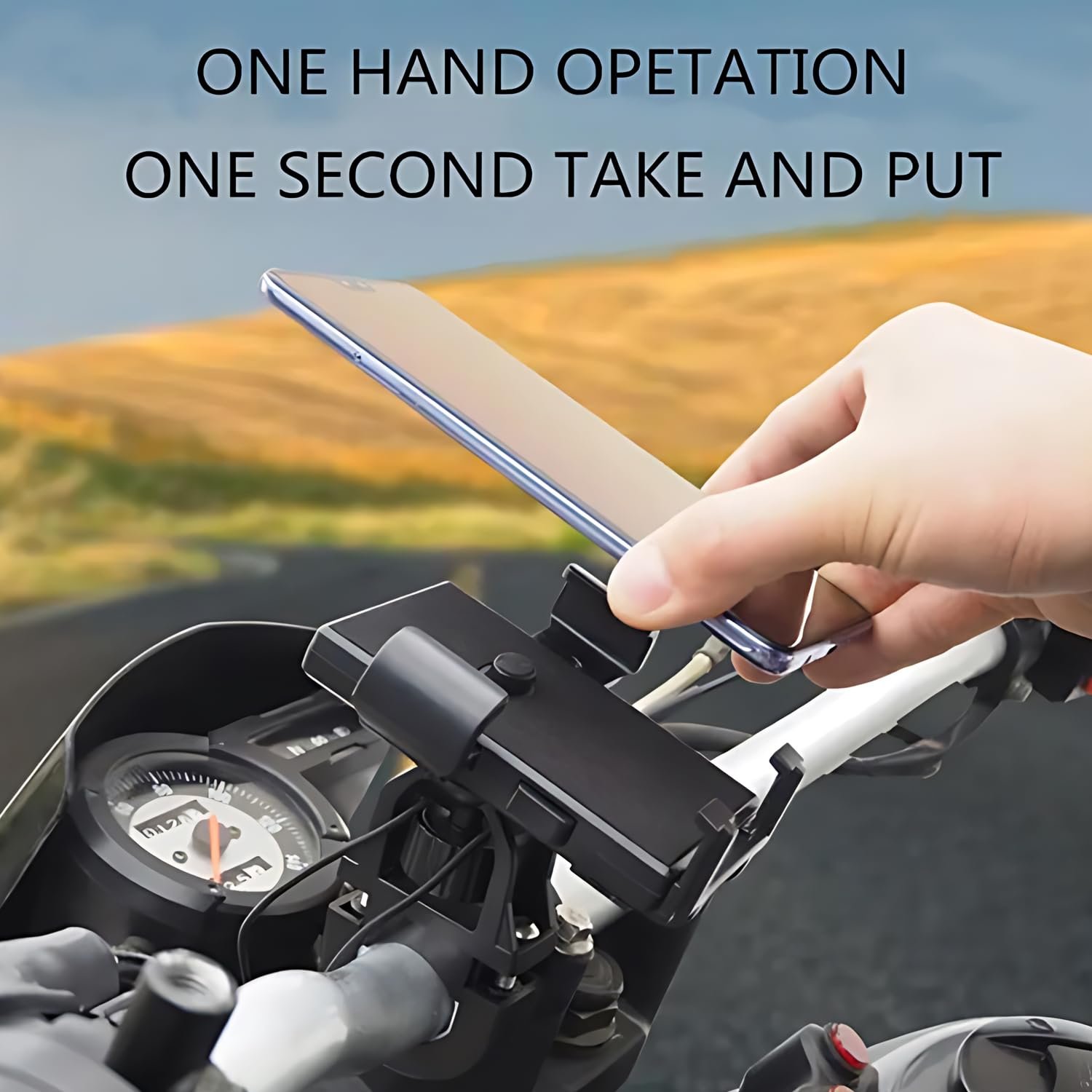 Limitless Motorcycle Phone Holder 360 Rotation Adjustable Bike Mobile Phone Universal Mobile Phone Holder, For Outdoor Rider Riding Navigation mobile Holder