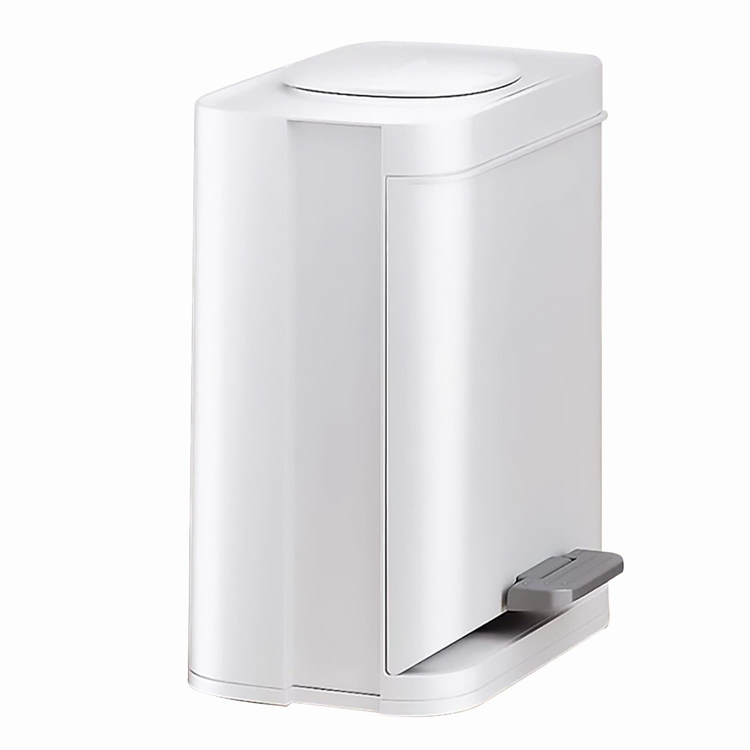 Limitless Trash Can with Small Lid 4.2 Gal Step and Hand Free Foot Pedal, Side Opening Storage, Small Top Opening, Thickened Material, For office Home garbage 12 Liter