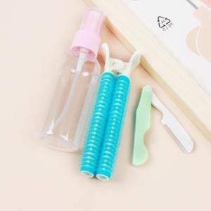 Limitless Spray Bottle + Colored Contact Lenses Case, Mini Bottle Pumps & Jars With Your Travel Essentials Like Lotion, Shampoo & Liquid Soap (Spray Bottle + Colored)