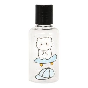 Limitless 3PC Cartoon Sticker Spray Bottle, Perfect for Home, Garden, & Salon Use, Plastic Bottles with Lids Fine Mist Plastic Mini Travel Bottle Perfect for Cosmetics (TRANSPARENT-WHITE LID)