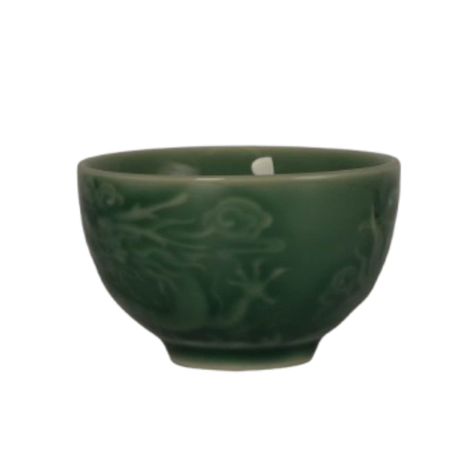 Limitless Embossed Dragon Cyan Cup, Dragon And Tea Cup, Office Teacup, Office Drink Cup Drink Ware Ceramic Home Fu Water Mug, Green