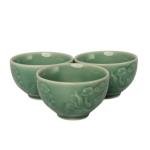 Limitless Embossed Dragon Cyan Cup, Dragon And Tea Cup, Office Teacup, Office Drink Cup Drink Ware Ceramic Home Fu Water Mug, Green
