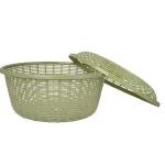Limitless Drain Basket Six Sided Double Layer with Handles, Kitchen Drain Basket for Fruits, Vegetables, Wash, Drain, and Store, Pasta, or Snacks, Kitchen Accessories, Easy to Clean (GREEN1)