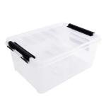 Limitless Plastic Storage Boxes With Lid, Slim Under Bed Storage Box with Wheels – Stackable, Transparent Organizer for Clothes, Toys, Shoes & More (TRANSPARENT)