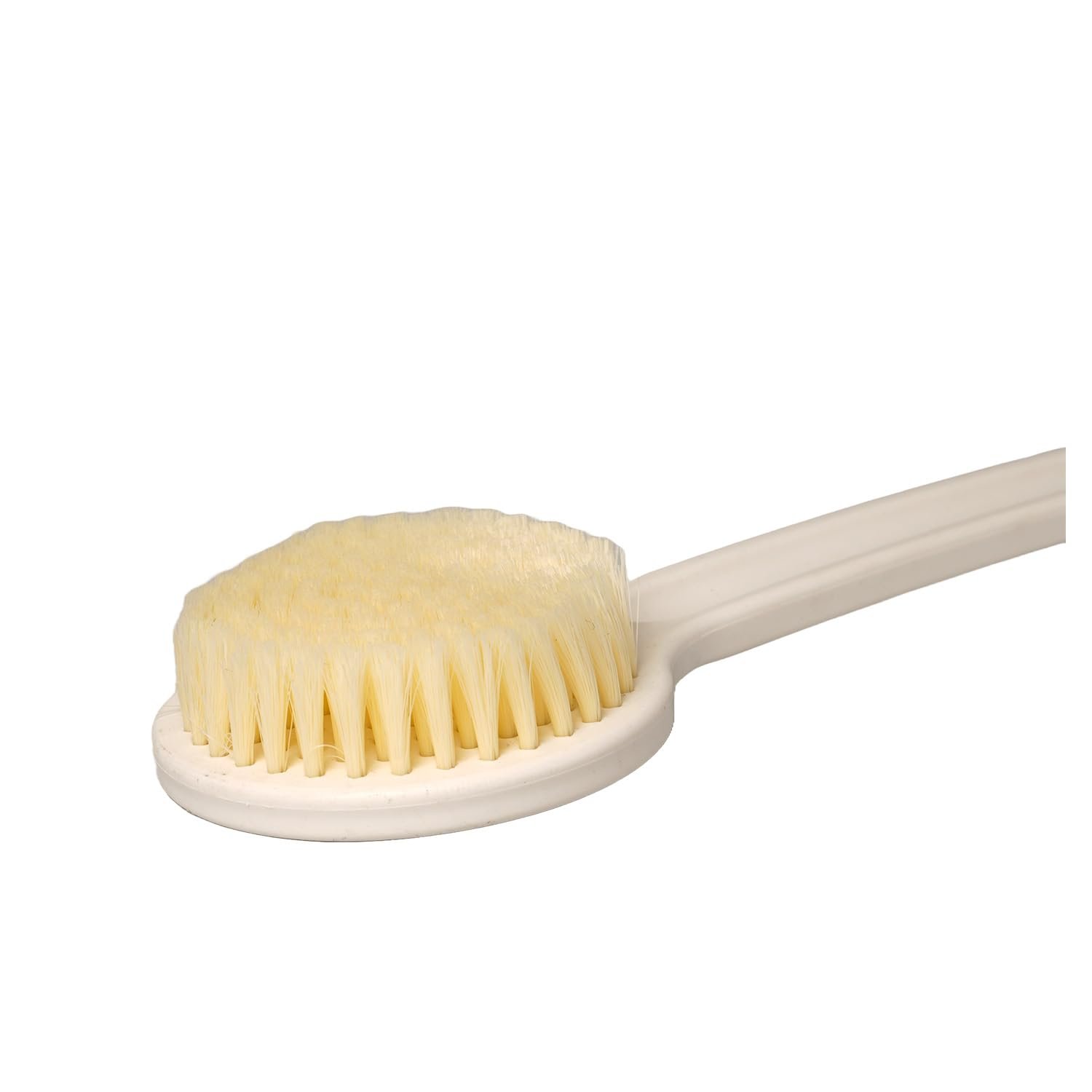 Limitless Long Handle Bath Brush Portable Bath Big Round Massage Brush Soft Hair Bath Brush Soft Hair, Back rubbing Brush, Body rubbing Artifact, Back rubbing Brush (White)