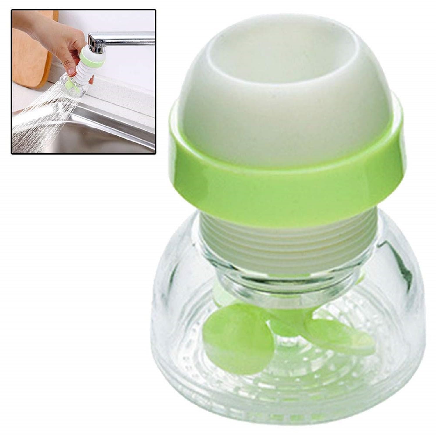 Limitless Water Tap Filter, Kitchen Faucet Tap Water Clean Purifier Filter Activated Water Purifier Filtration In Plastic Folding Filter for Home Kitchen (Black)