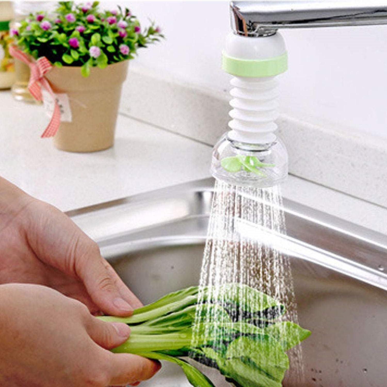 Limitless Water Tap Filter, Kitchen Faucet Tap Water Clean Purifier Filter Activated Water Purifier Filtration In Plastic Folding Filter for Home Kitchen (Black)