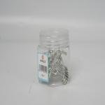 Limitless Boxed Silver-Colored Pins Premium Silver Push Pins – Elegant & Durable for Office, Home, and Crafting, Transparent, 20 PC 1 BOTTLE