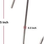 Limitless Stainless Steel Pointed S Hook Clothes Bags Towels Plants Hanging Rack Multi-function Kitchen Bedroom Railing S Hanger Hook, 10 Pieces (Pointed S Hook)
