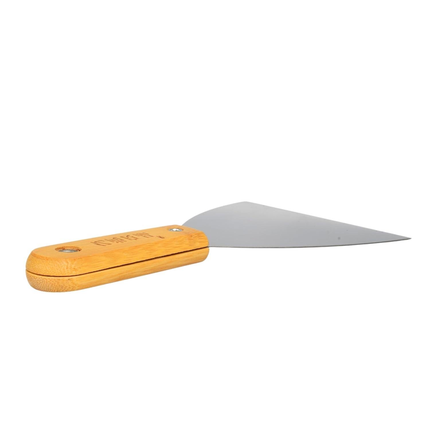 Limitless 2PC Bamboo Handle 5 Inch Putty Knife, Eco-Friendly 5inch, Putty Knife with Durable – Perfect for Smooth, Seamless Finishes, Comfort Grip, Perfectly Sized for Precision, Wooden Handle
