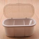 Limitless 3Grid Seasoning Box Spice Jar Multi Grid Seasoning Rack Container for Household Kitchen Jar Cruet Kitchen Salt Box for Spices Herbs | 3 Section