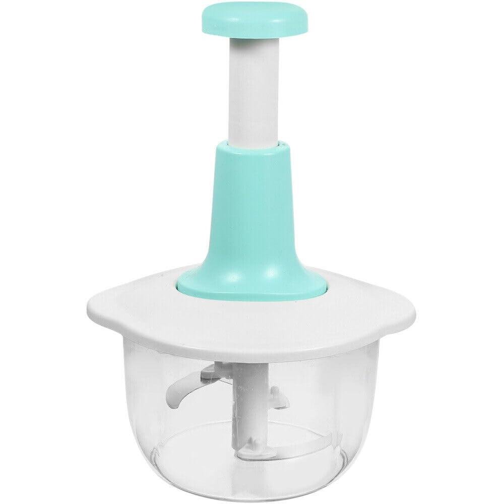 Kitchen hand press manual vegetable chopper Mixer Cutter for Onion, Salad, Tomato, Garlic, Large Vegetable & Fruit Chopper Handheld Food Chopper and Blender Green, TJ331