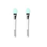 Limitless 2PC Facial Mask Brushes Application Cosmetic Brush for Facial Mask, Scrub and Serum - Professional Beauty and Skin Care Applicator Tool, Green