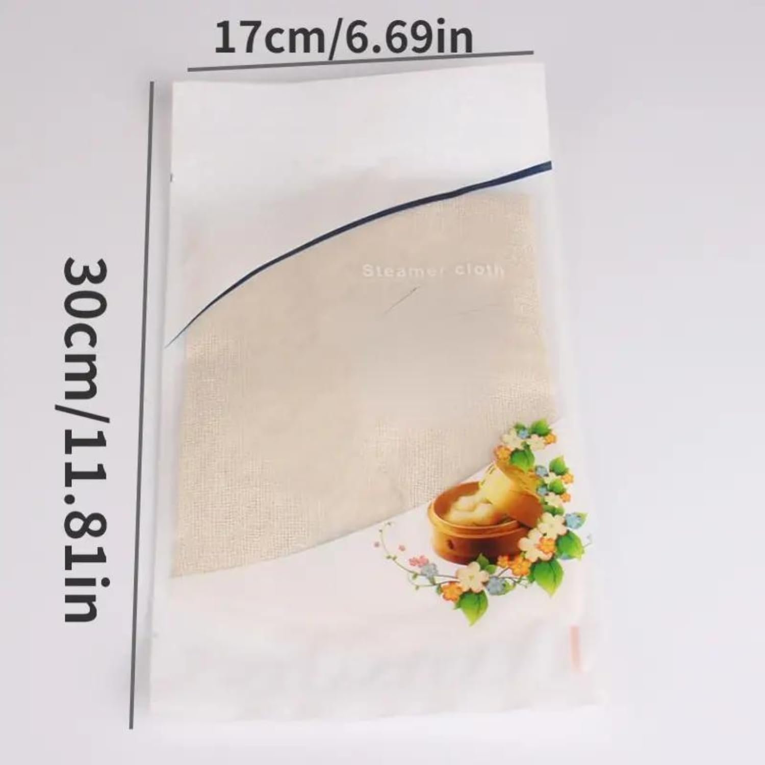 Limitless 2pcs Steamer Cloth Round Cotton Reusable Non-Stick Household Steamer Liners