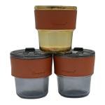 Limitless Leather Sleeve Bamboo Straw Cup with Lid –Glass Cup with Leather Protective Sleeve, Reusable Cup for Straw and Direct Drinking Mouth Dual Use (Brown)