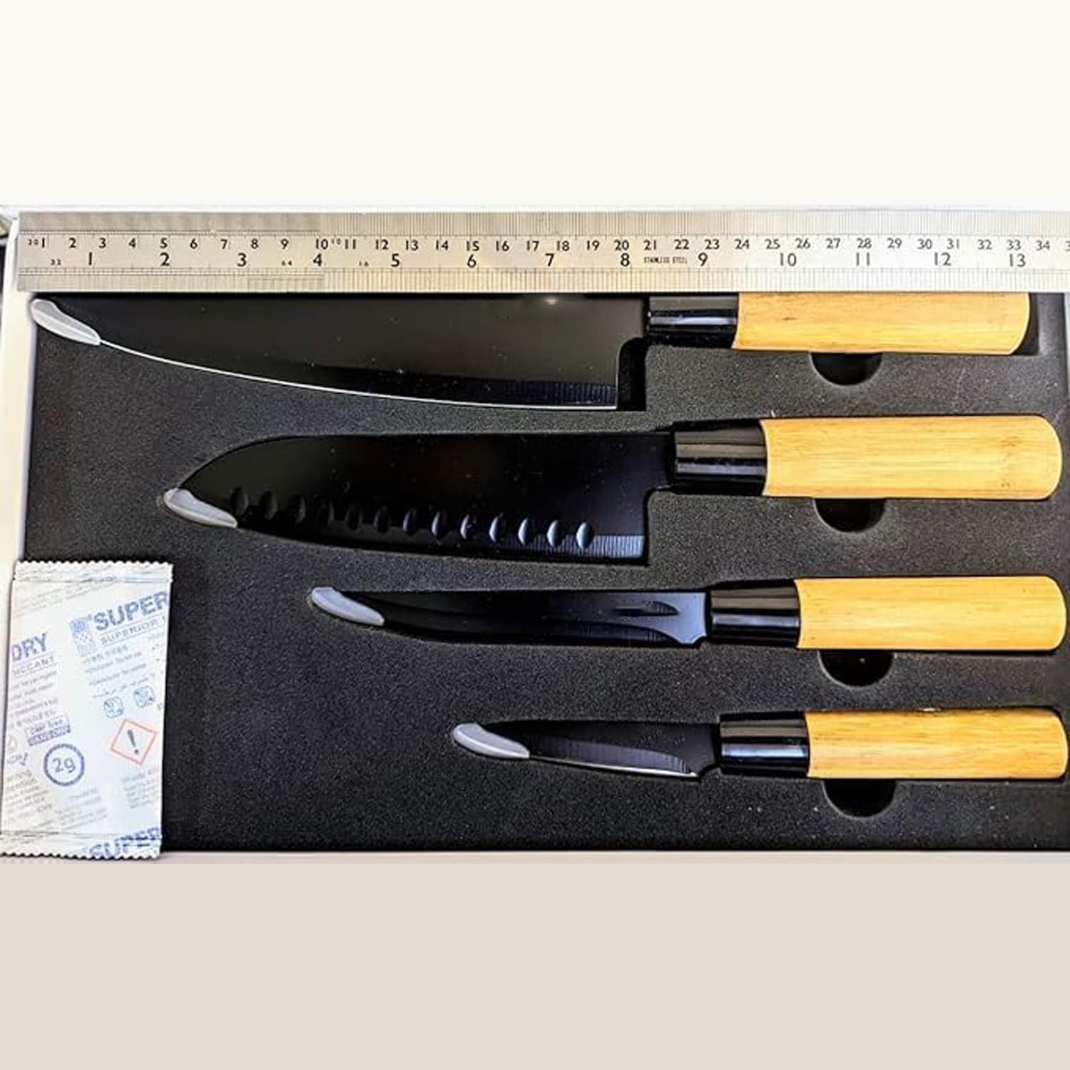 Limitless 4-Piece Chef's Knife Set for Kitchen Precision Cutting Culinary Masterpieces - Premium Stainless Steel Blades For Cutting, Slicing, Chopping, And Dicing Meat/Vegetables/Fruits
