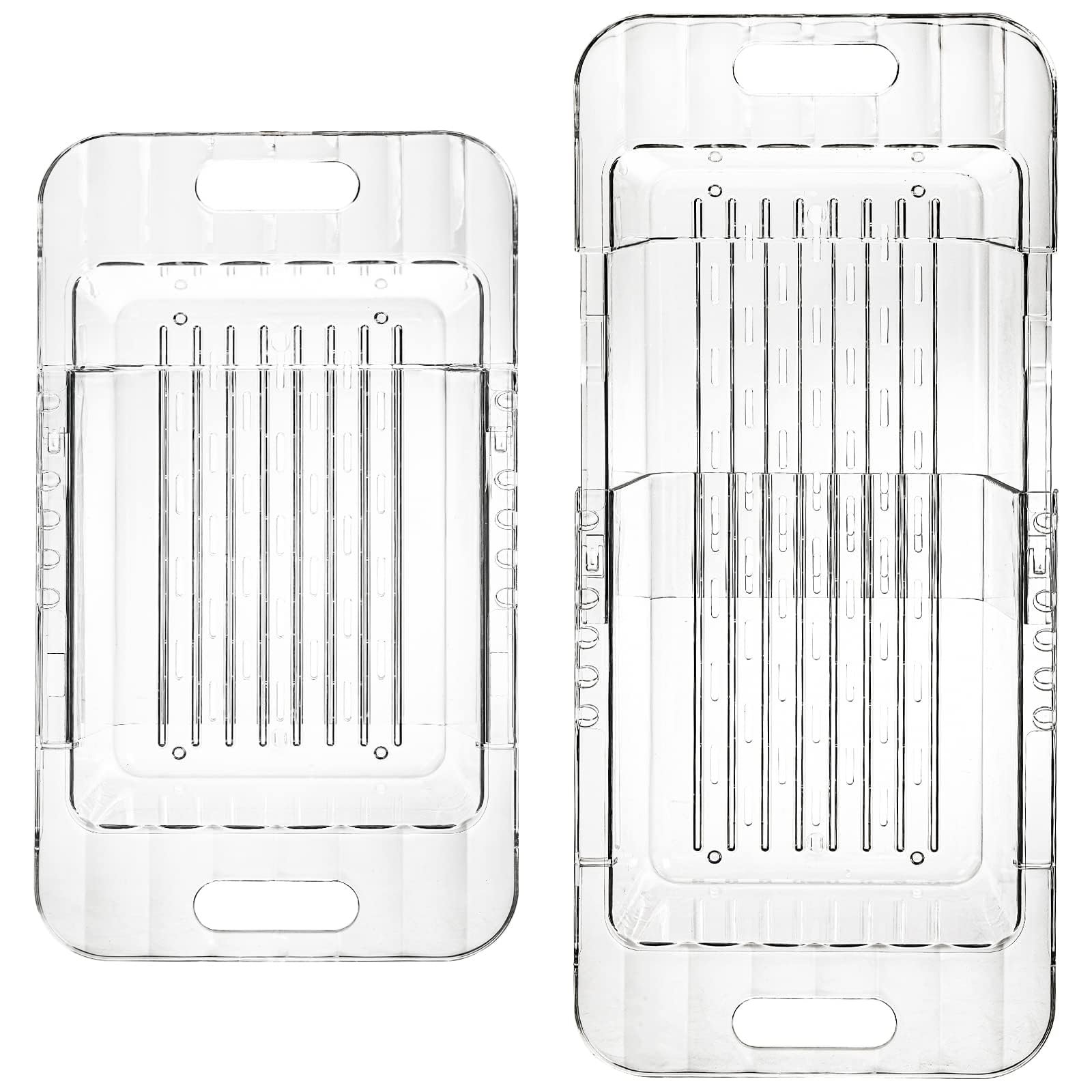 Extendable Over-the-Sink Colander Adjustable Strainer for Fruits & Veggies Fits Sinks