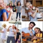 Limitless Karaoke Wireless Microphone for Kids Toddler Microphone Mic Speaker Machine for Kids Party with LED Lights, Magic Sounds, Vocal Remover Compatible with iPhone, Android, iPad, PC (Silver)
