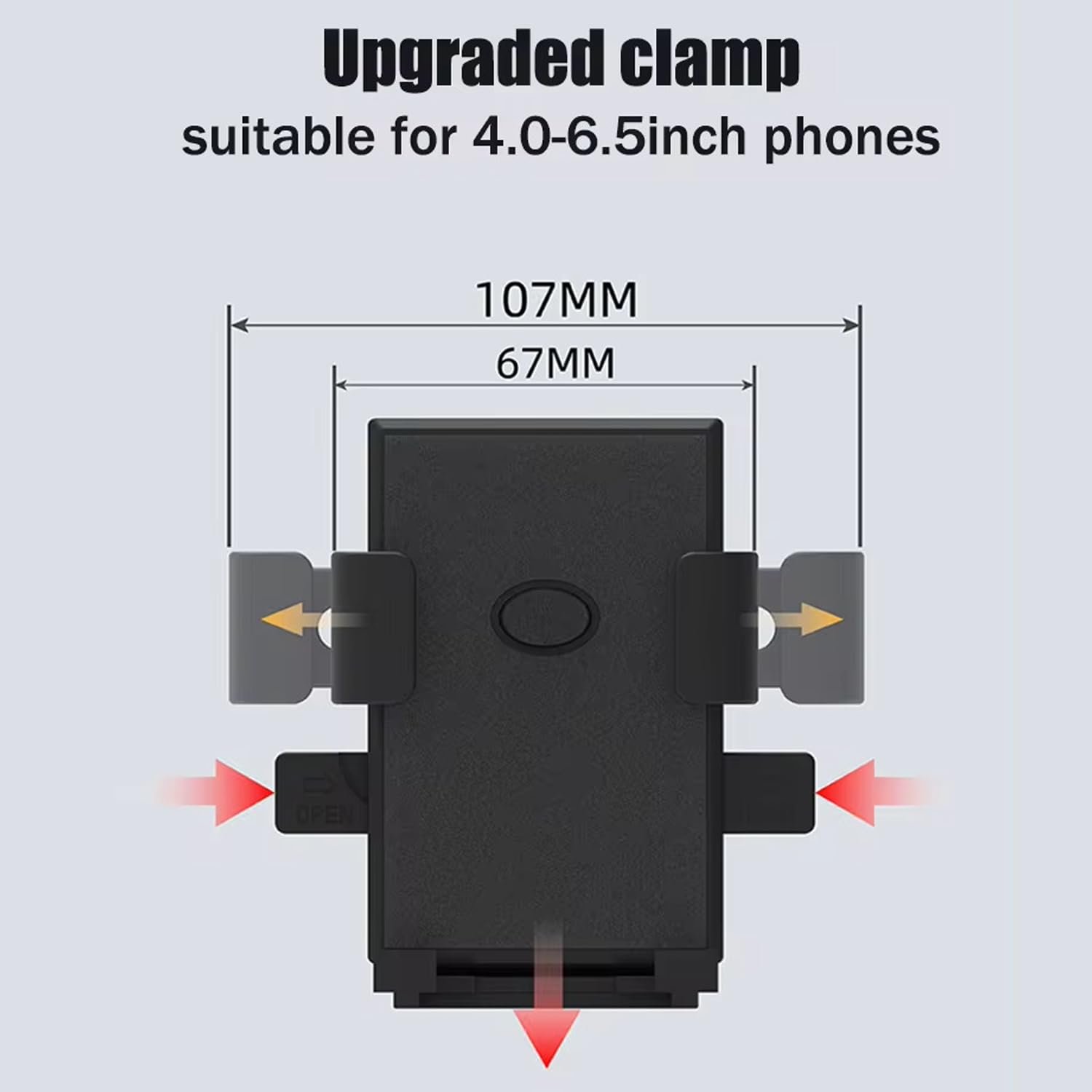 Limitless Bicycle Motorcycle Electric Vehicle Universal Mobile Phone Holder, Handle fixing Style Phone Mount Holder Adjustable Compatible For iPhone X XR Xs 7s 8 Plus, For Samsung S9/S8/Note5/4