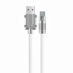 Remax Mena 66W Data Cable (A-C) Flash Charging with Light, Elastic Rubber Maerial, All-Compatible Upgraded Zinc Alloy Braided, Bending Resistant, Thickened Core, Anti Broken, Long Battery Life