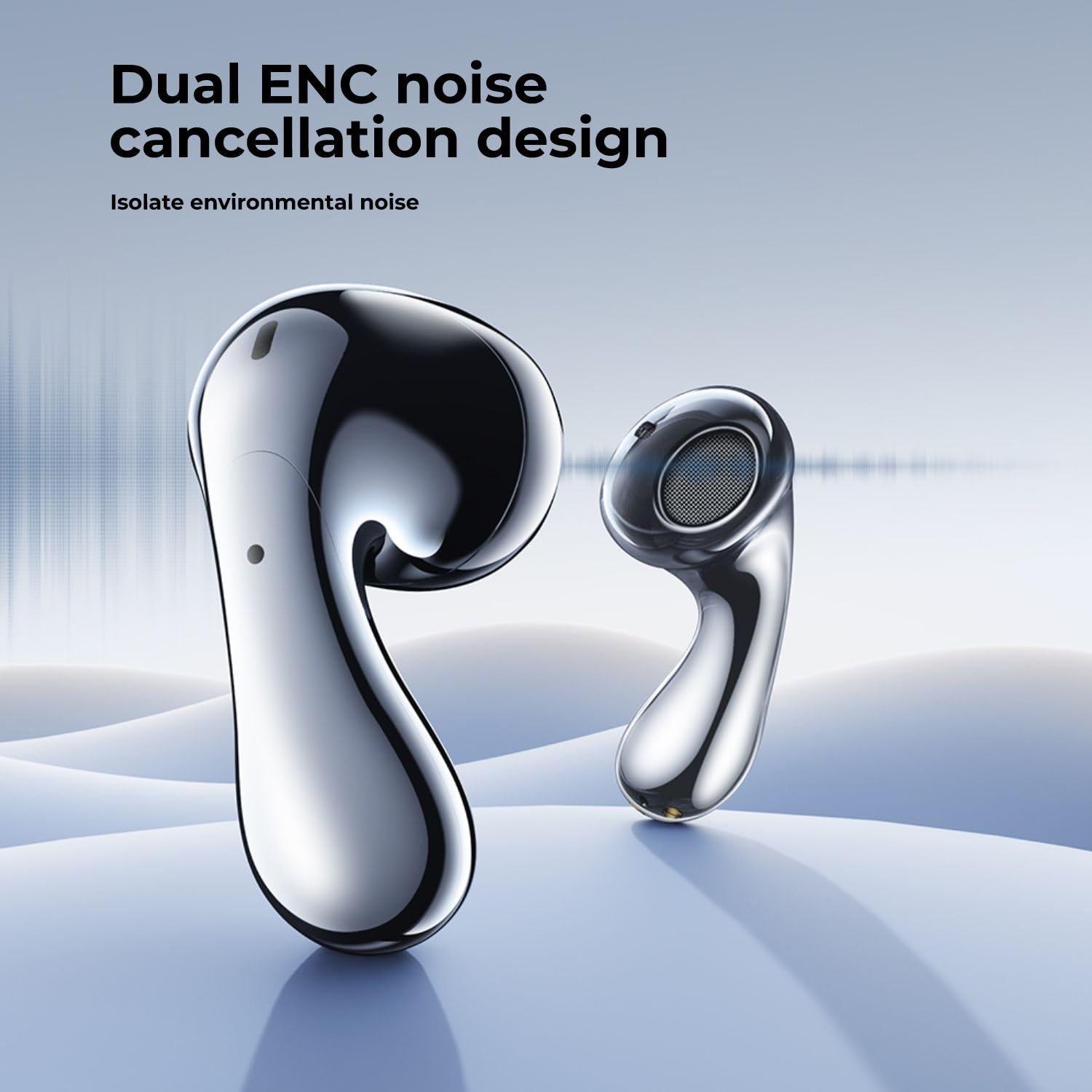 Remax Mena Wireless Earbuds for Music & Call, 5.4 Blutooth, 30H Extended Battery, Dual mic ENC Noise Reduction, Charging Time 3H, Singal Play 5H, Ultra Large Battery 450mAh