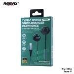 Remax Mena Wired Voice-Changer Earphones Type-C For Music & Call, Goddess Voice, Child Voice, Uncle Voice, Noise Isolating, Noise Cancellation, Cable Length 1.5M