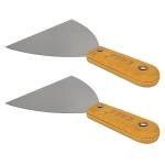 Limitless 2PC Bamboo Handle 5 Inch Putty Knife, Eco-Friendly 5inch, Putty Knife with Durable – Perfect for Smooth, Seamless Finishes, Comfort Grip, Perfectly Sized for Precision, Wooden Handle