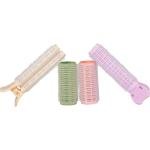4PC Self-Adhesive Hair Curlers, No-Heat Effortless Waves, Suction Card, Multi-Color