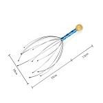 Limitless Head Scalp Massagers, 12 Fingers Head Massage Hand-held, Head Massager Scalp Scratcher for Deep Relaxation, Stress Relief and Hair Stimulation SS handle 2 Pack