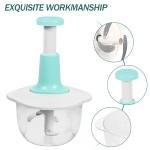 Kitchen hand press manual vegetable chopper Mixer Cutter for Onion, Salad, Tomato, Garlic, Large Vegetable & Fruit Chopper Handheld Food Chopper and Blender Green, TJ331