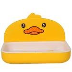 Wall Mounted Soap Rack, Bathroom Accessory, Durable & Rust-Resistant, Yellow
