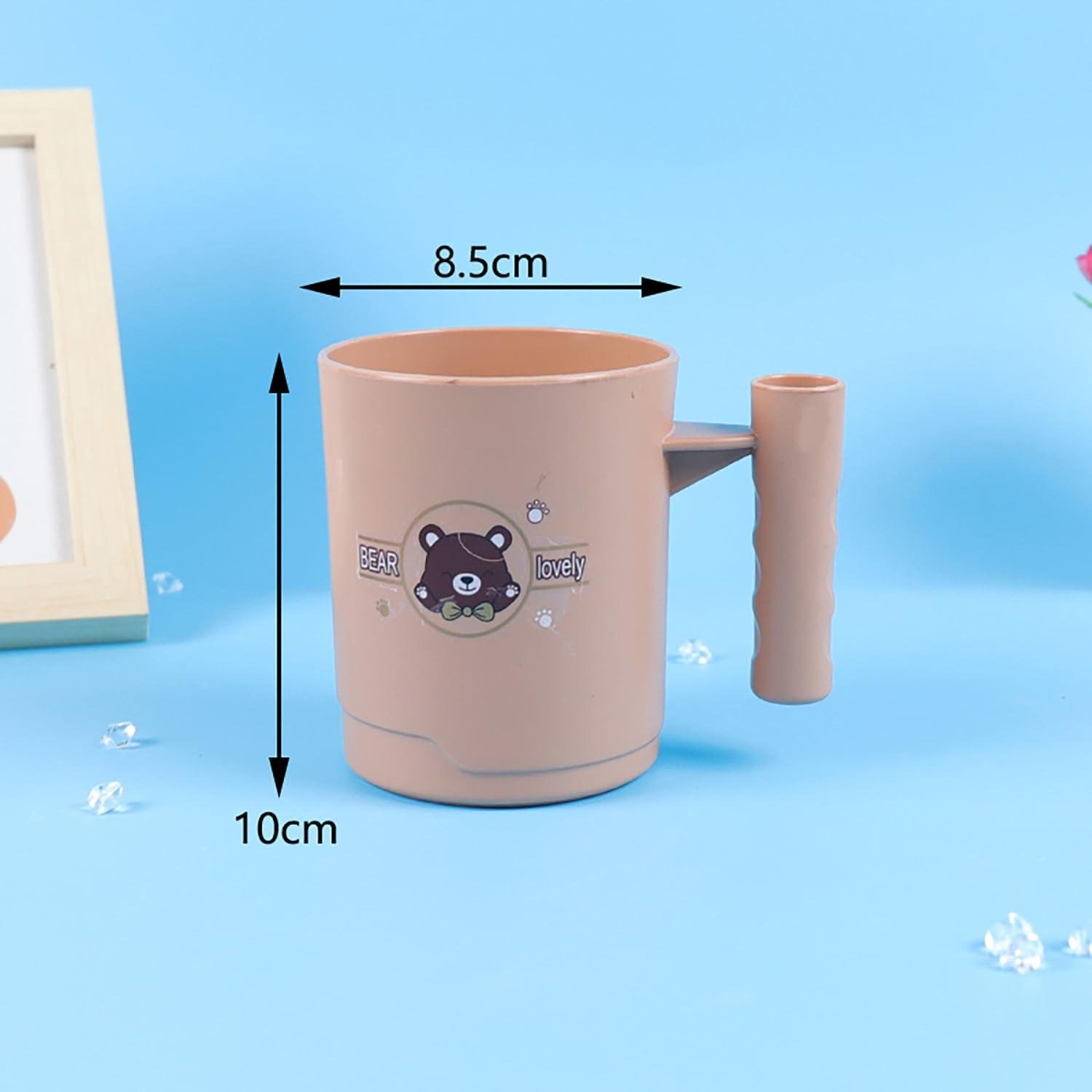 Toothbrush Cup, Unbreakable & Easy-to-Clean Holder for Toothbrush & Toothpaste, Beige