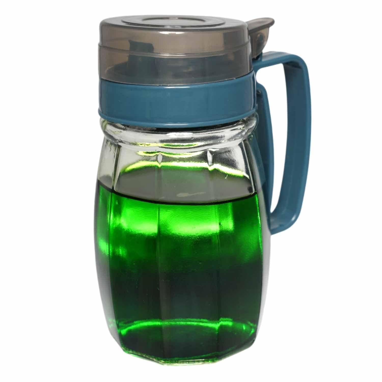 Glass Oil Vinegar Stylish Large oil Bottle with Airtight Lid – Ideal for Kitchen