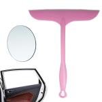 Limitless Glassware Window Cleaning Tool, Window Cleaning Brush, Household Handle Window Cleaner Kit for Indoor/Outdoor Window, Glass Door and Car Wind Screen (PINK/WHITE)