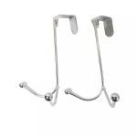 Limitless Over Door Hooks Stainless Steel Over Door Coat Towel Hanger, Multi-Purpose Double Hook Clothes Hook for Robe Towel Hat Over The Door Hook Hanger, 2PC