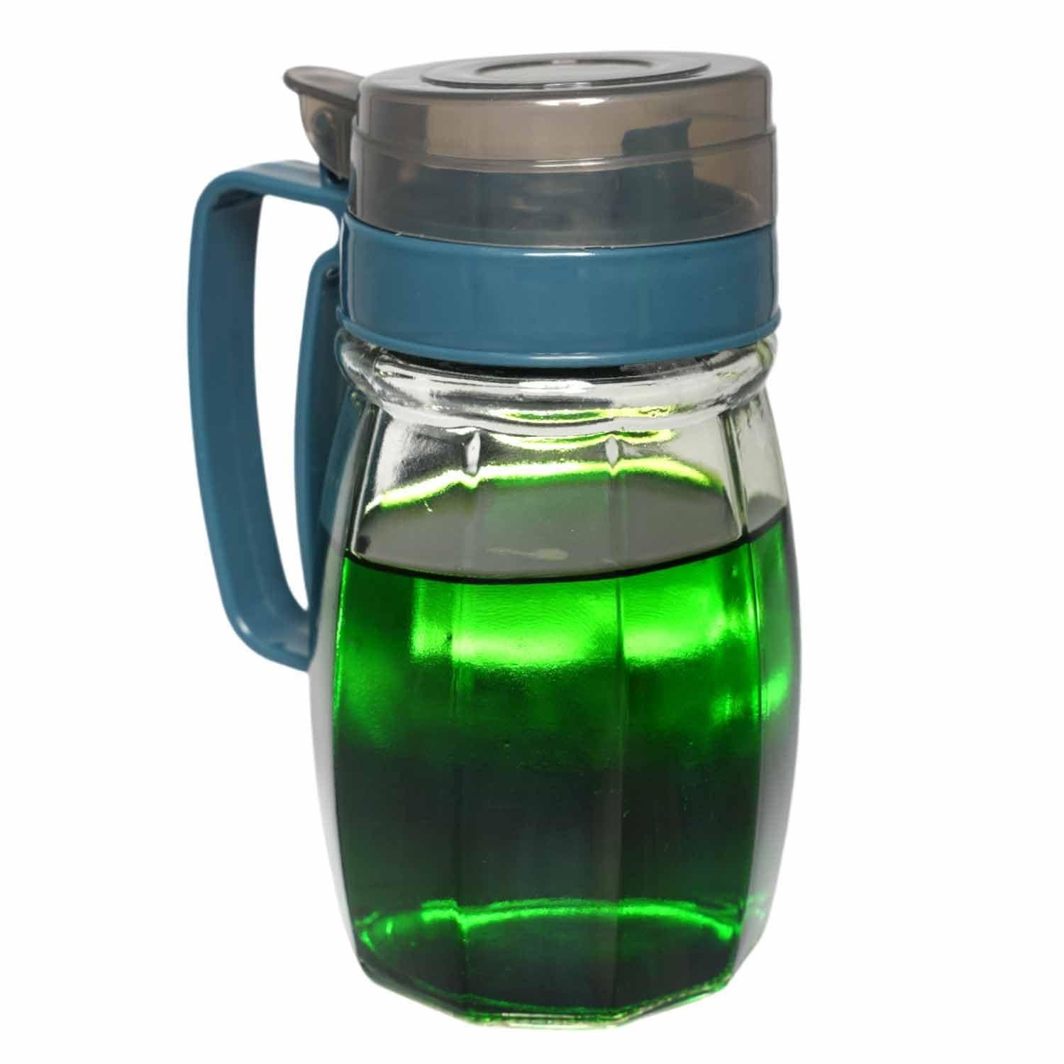 Glass Oil Vinegar Stylish Large oil Bottle with Airtight Lid – Ideal for Kitchen
