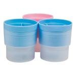 Limitless Ice Cube Mould (Pack of 3), Round Ice Cube Maker Silicone Ball Shape Spherical Ice Cube Mould Machine Quick Freezer Ice Mold Tray Kitchen Gadgets