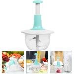 Kitchen hand press manual vegetable chopper Mixer Cutter for Onion, Salad, Tomato, Garlic, Large Vegetable & Fruit Chopper Handheld Food Chopper and Blender Green, TJ331
