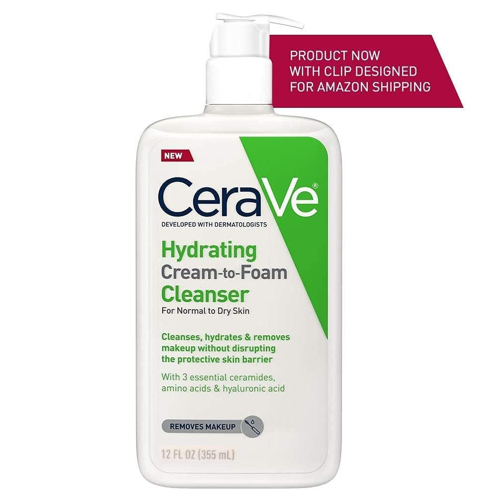 Cerave Hydrating Cleanser Cream-To-Foam 12oz Pump