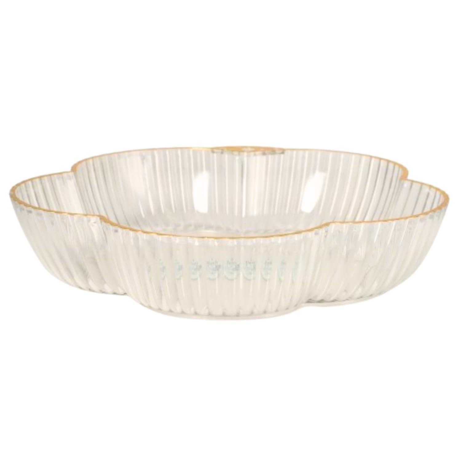 Limitless Fruit Plate Stylish and Functional for All Occasions, Fruit Bowls, Plates with Dividers, Snack Tray, Reusable Snack Tray, Fruit Plate for Nuts | Gilded Petal