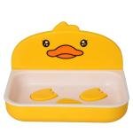 Wall Mounted Soap Rack, Bathroom Accessory, Durable & Rust-Resistant, Yellow