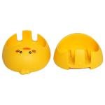 Limitless Cartoon Animal Wall-Mounted Toothbrush Holder Punch-Free Egg Yolk Duck Design, Multipurpose Bathroom Organizer for Kids & Adults
