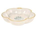 Limitless Fruit Plate Stylish and Functional for All Occasions, Fruit Bowls, Plates with Dividers, Snack Tray, Reusable Snack Tray, Fruit Plate for Nuts | Gilded Petal